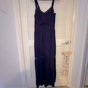 Love Fire blue maxi dress sz L